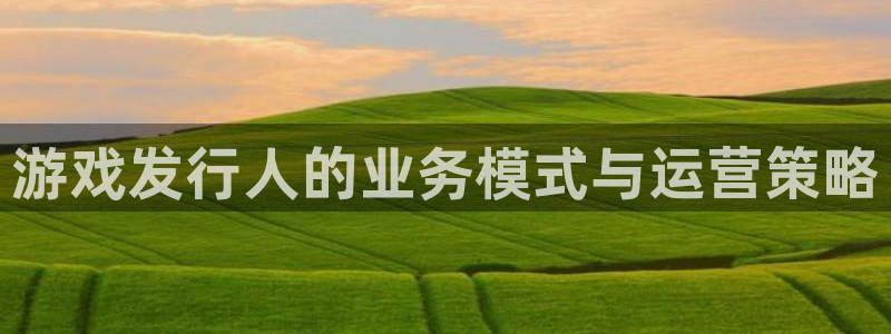 db电竞官网登录注册不了：游戏发行人的业务模式与运营策略